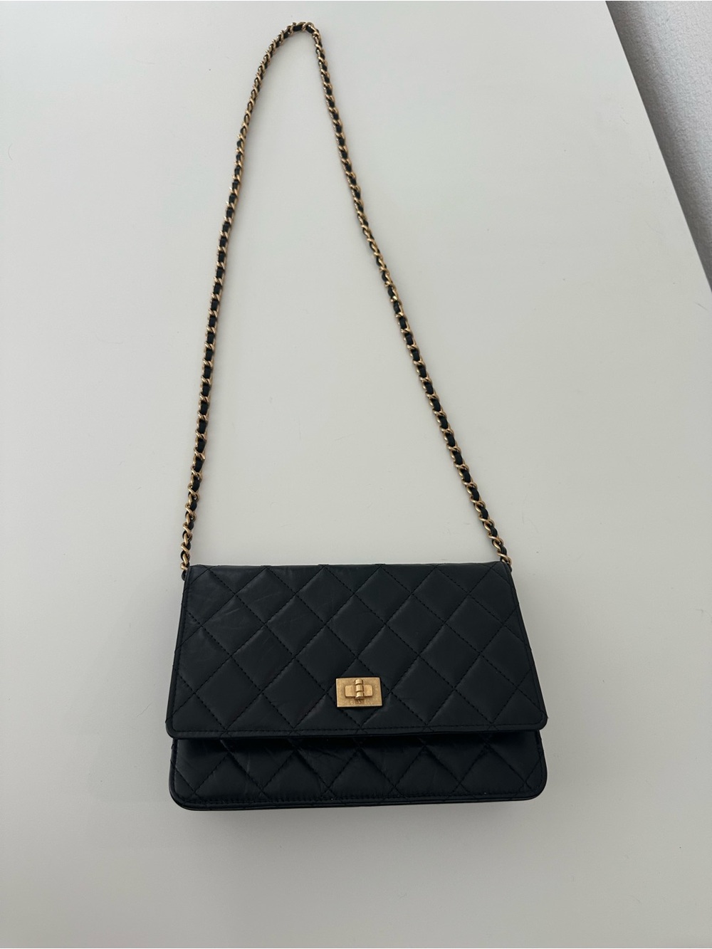 CHANEL Vintage Wallet On A Chain WOC in Black - Picture 8 of 16